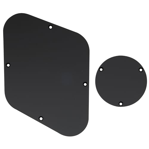 Musiclily LP Gitarren Control Plate BackPlate und Switchplate Schalter Abdeckplatte Set for USA Les Paul E-Gitarre, 1 lagig Mattschwarz Musiclily LP Gitarren Control Plate BackPlate und Switchplate Schalter Abdeckplatte Set for USA Les Paul E-Gitarre, 1 lagig Mattschwarz von Musiclily