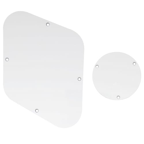 Musiclily LP Gitarren Control Plate BackPlate und Switchplate Schalter Abdeckplatte Set for USA Les Paul E-Gitarre, 3 lagig Weiß Musiclily LP Gitarren Control Plate BackPlate und Switchplate Schalter Abdeckplatte Set for USA Les Paul E-Gitarre, 3 lagig Weiß von Musiclily