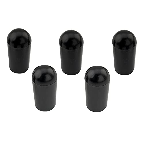 Musiclily Metrisch 3-Weg Toggle Schalter Knopf für Epiphone Les Paul LP Style E-Gitarre, Schwarz(5er Set) von Musiclily