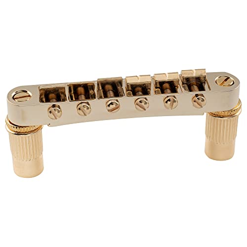 Musiclily Pro 52mm Tune-o-Matic Brücke Wide Body LP-Steg für Epiphone Les Paul SG Style E-Gitarre, Gold von Musiclily