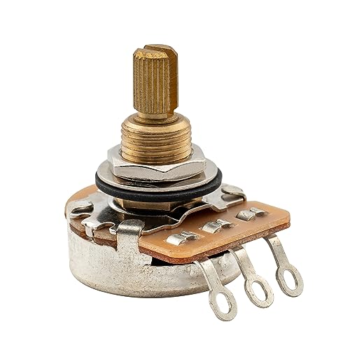 Musiclily Pro B25K Messing Zoll-Größe Fein 24-Spline Poti Linear Taper Potentiometer für USA E-Gitarre und Bass Musiclily Pro B25K Messing Zoll-Größe Fein 24-Spline Poti Linear Taper Potentiometer für USA E-Gitarre und Bass von Musiclily