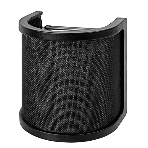 U-tech Upgraded Three-Layer Microphone Pop Filter with Elastic Mesh, Foam & Etamine Layers - Perfect Mic Windscreen Cover and Handheld Shield Mask for Vocal Recording, YouTube Videos, and Streaming von Musiin