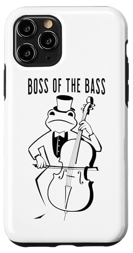 Boss of the Bass Frosch Orchester Kontrabassist Kontrabass Hülle für iPhone 11 Pro Boss of the Bass Frosch Orchester Kontrabassist Kontrabass Hülle für iPhone 11 Pro von Musikalische Tiere für Orchester Musiker