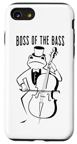 Boss of the Bass Frosch Orchester Kontrabassist Kontrabass Hülle für iPhone SE (2020) / 7 / 8 von Musikalische Tiere für Orchester Musiker