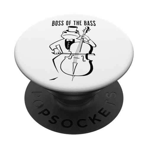 Boss of the Bass Frosch Orchester Kontrabassist Kontrabass PopSockets Klebender PopGrip Boss of the Bass Frosch Orchester Kontrabassist Kontrabass PopSockets Klebender PopGrip von Musikalische Tiere für Orchester Musiker