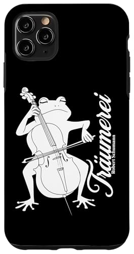 Cello Frosch spielt Träumerei von Robert Schumann Cellist Hülle für iPhone 11 Pro Max Cello Frosch spielt Träumerei von Robert Schumann Cellist Hülle für iPhone 11 Pro Max von Musikalische Tiere für Orchester Musiker