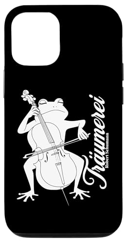 Cello Frosch spielt Träumerei von Robert Schumann Cellist Hülle für iPhone 12/12 Pro Cello Frosch spielt Träumerei von Robert Schumann Cellist Hülle für iPhone 12/12 Pro von Musikalische Tiere für Orchester Musiker