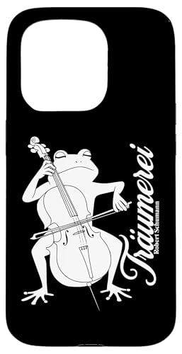 Cello Frosch spielt Träumerei von Robert Schumann Cellist Hülle für iPhone 15 Pro Cello Frosch spielt Träumerei von Robert Schumann Cellist Hülle für iPhone 15 Pro von Musikalische Tiere für Orchester Musiker