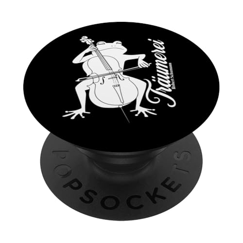 Cello Frosch spielt Träumerei von Robert Schumann Cellist PopSockets Klebender PopGrip Cello Frosch spielt Träumerei von Robert Schumann Cellist PopSockets Klebender PopGrip von Musikalische Tiere für Orchester Musiker