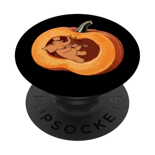 Elefant spielt Violine im Kürbis Geigerin Violinist Geiger PopSockets Klebender PopGrip Elefant spielt Violine im Kürbis Geigerin Violinist Geiger PopSockets Klebender PopGrip von Musikalische Tiere für Orchester Musiker