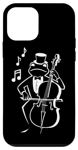 Frosch spielt Kontrabass mit Musiknoten Cello Kontrabassist Hülle für iPhone 12 mini Frosch spielt Kontrabass mit Musiknoten Cello Kontrabassist Hülle für iPhone 12 mini von Musikalische Tiere für Orchester Musiker