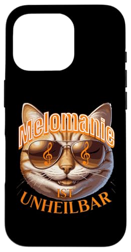 Melomanie ist unheilbar musiksüchtige Katze Musik Freaks Hülle für iPhone 16 Pro Melomanie ist unheilbar musiksüchtige Katze Musik Freaks Hülle für iPhone 16 Pro von Musikalische Tiere für Orchester Musiker