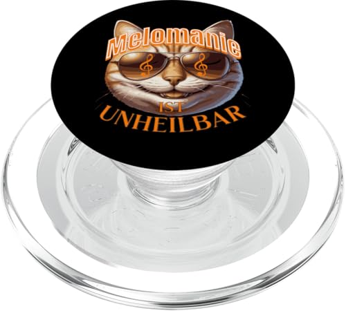 Melomanie ist unheilbar musiksüchtige Katze Musik Freaks PopSockets PopGrip für MagSafe Melomanie ist unheilbar musiksüchtige Katze Musik Freaks PopSockets PopGrip für MagSafe von Musikalische Tiere für Orchester Musiker