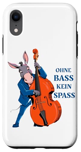 Ohne Bass Kein Spaß Kontrabass Esel Rockabilly Kontrabassist Hülle für iPhone XR Ohne Bass Kein Spaß Kontrabass Esel Rockabilly Kontrabassist Hülle für iPhone XR von Musikalische Tiere für Orchester Musiker