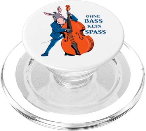 Ohne Bass Kein Spaß Kontrabass Esel Rockabilly Kontrabassist PopSockets PopGrip für MagSafe Ohne Bass Kein Spaß Kontrabass Esel Rockabilly Kontrabassist PopSockets PopGrip für MagSafe von Musikalische Tiere für Orchester Musiker