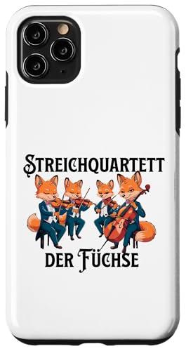 Streichquartett der Füchse Streichorchester Violine Cello Hülle für iPhone 11 Pro Max Streichquartett der Füchse Streichorchester Violine Cello Hülle für iPhone 11 Pro Max von Musikalische Tiere für Orchester Musiker