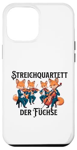 Streichquartett der Füchse Streichorchester Violine Cello Hülle für iPhone 12 Pro Max Streichquartett der Füchse Streichorchester Violine Cello Hülle für iPhone 12 Pro Max von Musikalische Tiere für Orchester Musiker