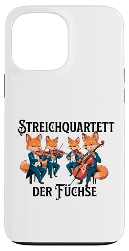 Streichquartett der Füchse Streichorchester Violine Cello Hülle für iPhone 13 Pro Max Streichquartett der Füchse Streichorchester Violine Cello Hülle für iPhone 13 Pro Max von Musikalische Tiere für Orchester Musiker