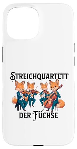 Streichquartett der Füchse Streichorchester Violine Cello Hülle für iPhone 15 Streichquartett der Füchse Streichorchester Violine Cello Hülle für iPhone 15 von Musikalische Tiere für Orchester Musiker