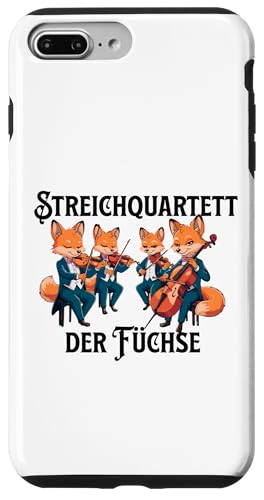 Streichquartett der Füchse Streichorchester Violine Cello Hülle für iPhone 7 Plus/8 Plus Streichquartett der Füchse Streichorchester Violine Cello Hülle für iPhone 7 Plus/8 Plus von Musikalische Tiere für Orchester Musiker