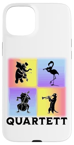 Tierisches Musiker Quartett Orchester Musikalische Tiere Hülle für iPhone 15 Plus Tierisches Musiker Quartett Orchester Musikalische Tiere Hülle für iPhone 15 Plus von Musikalische Tiere für Orchester Musiker