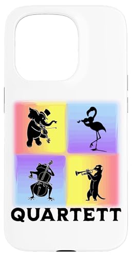 Tierisches Musiker Quartett Orchester Musikalische Tiere Hülle für iPhone 15 Pro Tierisches Musiker Quartett Orchester Musikalische Tiere Hülle für iPhone 15 Pro von Musikalische Tiere für Orchester Musiker