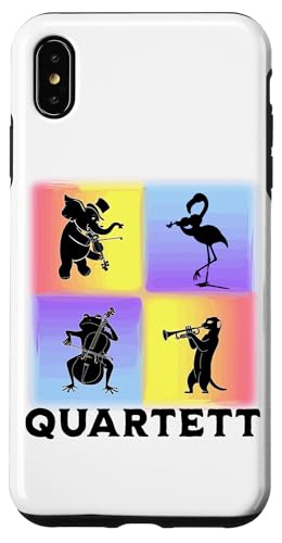 Tierisches Musiker Quartett Orchester Musikalische Tiere Hülle für iPhone XS Max von Musikalische Tiere für Orchester Musiker