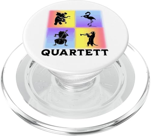 Tierisches Musiker Quartett Orchester Musikalische Tiere PopSockets PopGrip für MagSafe Tierisches Musiker Quartett Orchester Musikalische Tiere PopSockets PopGrip für MagSafe von Musikalische Tiere für Orchester Musiker