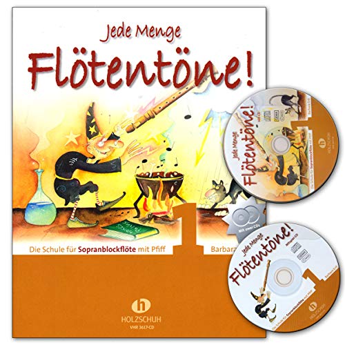 Barbara ERTL: Jede Menge Flötentöne Band 1 inkl. 2 CDs - Schule für Sopranblockflöte [Musiknoten] von Musikverlag Holzschuh