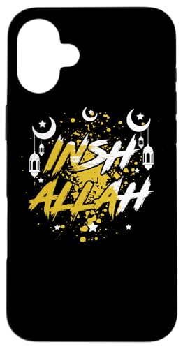Allah T-Shirt Islamisches Design Insh Allah Hülle für iPhone 16 Plus von Muslimisches Shirt für Ramadan Eid Gebet Islam