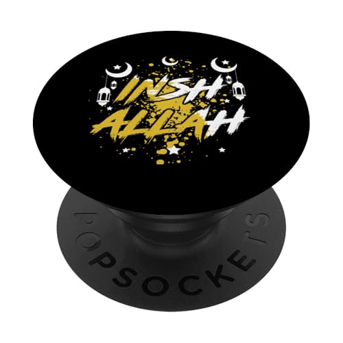 Allah T-Shirt Islamisches Design Insh Allah PopSockets Klebender PopGrip Allah T-Shirt Islamisches Design Insh Allah PopSockets Klebender PopGrip von Muslimisches Shirt für Ramadan Eid Gebet Islam