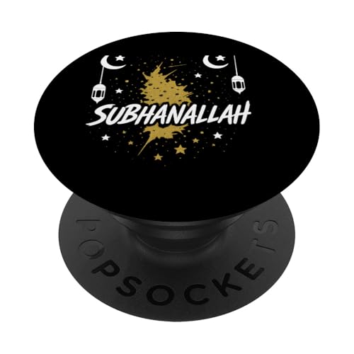 Allah T-Shirt Islamisches Design Subhanallah PopSockets Klebender PopGrip Allah T-Shirt Islamisches Design Subhanallah PopSockets Klebender PopGrip von Muslimisches Shirt für Ramadan Eid Gebet Islam