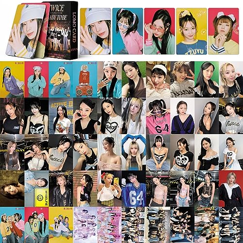 55 Stück Twice Photocards Twice Ready To Be World Tour Lomo Cards Twice The Feels Album Karten Twice Collection Postcards Twice Mini Fotokarten DIY Geschenk für Fans (READY TO BE 3) von Musolaree