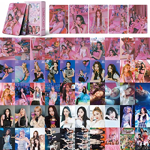 Musolaree AESPA Girls 2022 Album Lomo Photocards - 55 Stück, 5.5 x 8.5 cm, Rosa, Glatt, Mädchen, Fotoalbum Stil, Geschenk für Fans von Musolaree