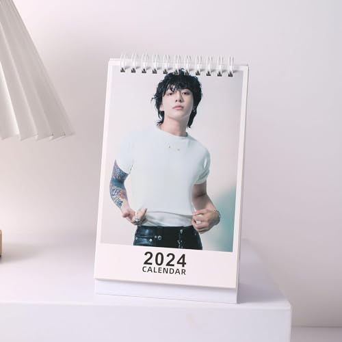 Jung Kook Schreibtischkalender 2024 Schreibtischdekoration Seven Jung Kook Golden Album Kpop Tischkalender Neujahr Urlaub Geschenk von Musolaree