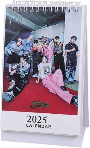 2025 Stray Kids JJAM Schreibtischkalender Kpop Stray Kids 2025 Kalender Dekoration Schreibtisch Kalender Tischkalender für Fans von Musolera