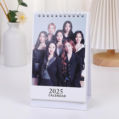 Baby Monster 2025 Tischkalender Kpop Baby Monster 2025 Kalender Dekoration Schreibtisch Tischkalender für Fans von Musolera