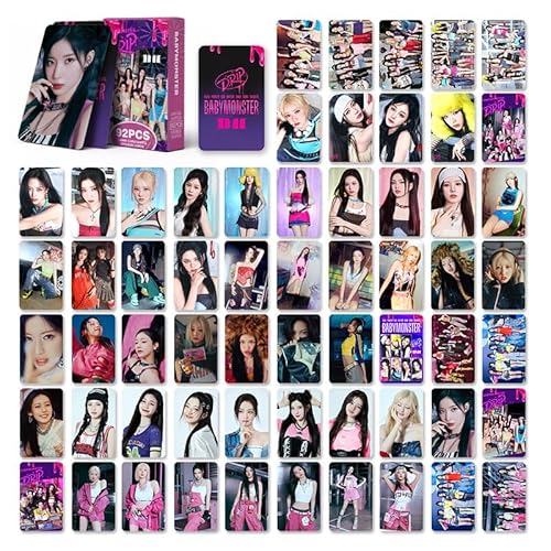 Baby Monster Fotokarten DRIP CLIK CLAK 60 Karten 30 Sticker Baby Monster Mini Merch Fotokarten Greeting Card Postales DIY Tagebuch für Fans (Bd-5) von Musolera