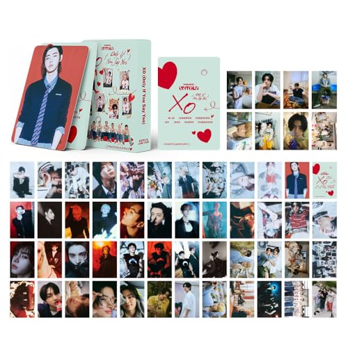 Musolera 55 Stück Enhypen Fotokarten Romance: UNTOLD ENHYPEN Neues Album Karten Merch Cards Photocards Set Geschenk für Fans (RU-8) von Musolera