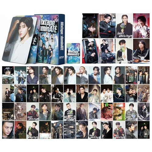 Musolera 55 Stück Stray Kids Photocard, Mixtape: Dominate Hollow, Postkarten, Set Mini Fotokarten Mini Poster DIY Tagebuch Greeting Card für Fans Geschenk von Musolera