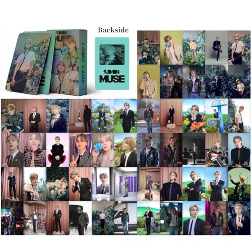 Musolera JIMIN Fotokarten 2ND Solo MUSE JIMIN Rebirth Neues Album Mini-Poster Sammlung für Army Fans (Muse-4, 55 Stück) von Musolera