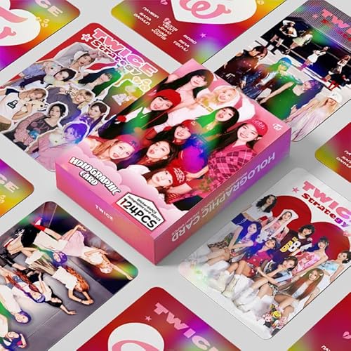 Musolera Twice Photocards Strategy Album, 60 Karten, 64 Aufkleber, Mini-Poster, Postkarten, DIY, Tagebuch, Deko für Fans, 124 Stück von Musolera