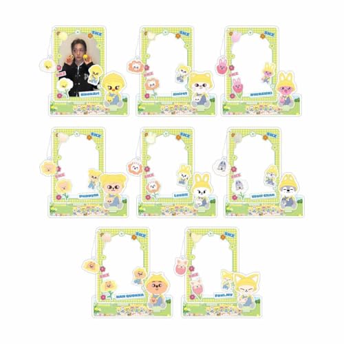 Skzoo Fotokarten zum Aufhängen, Stray Kids, Karten, Einlage, Rahmen, Halterung für Photocard, Badge, wasserdicht, Kawaii, Fotohalter, Kartenhalter, Schutz, Tier, Cartoon, niedlich, Banken für Fans (8 von Musolera