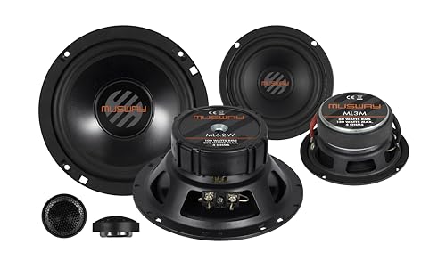 MUSWAY ML6.3A 16,5 cm “Aktiv“ 3-Wege Komponenten Lautsprecher System für Car-HiFi Voll-Aktiv-Betrieb im Fahrzeug in der Referenzklasse von Musway