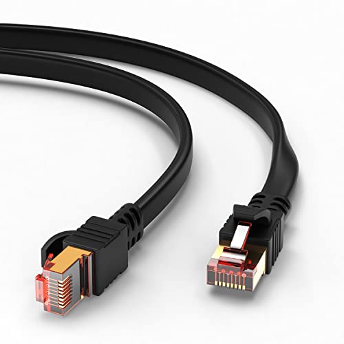 MutecPower 2m Cat 8 Netzwerkkabel ULTRA FLACH Hochgeschwindigkeits 40Gbps 2000MHz RJ45 Patchkabel S/FTP Ethernet Kabel POE Gigabit LAN Kabel für PS5/4 Router Modem TV Switch Laptop PC – 2 meter MutecPower 2m Cat 8 Netzwerkkabel ULTRA FLACH Hochgeschwindigkeits 40Gbps 2000MHz RJ45 Patchkabel S/FTP Ethernet Kabel POE Gigabit LAN Kabel für PS5/4 Router Modem TV Switch Laptop PC – 2 meter von MutecPower