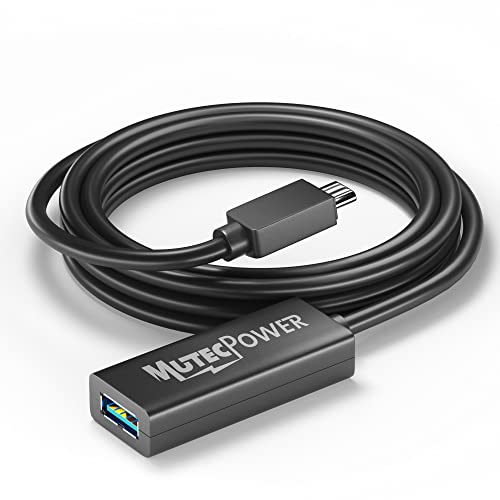 MutecPower 5m USB C auf USB A Adapter Kabel OTG USB 3.0 typ C männlich zu Aktiv USB typ A weiblich - mit Verlängerung Chipsatz Signal Repeater - 5 Meter - Kompatibel mit Macbook, Apple, Samsung Galaxy von MutecPower