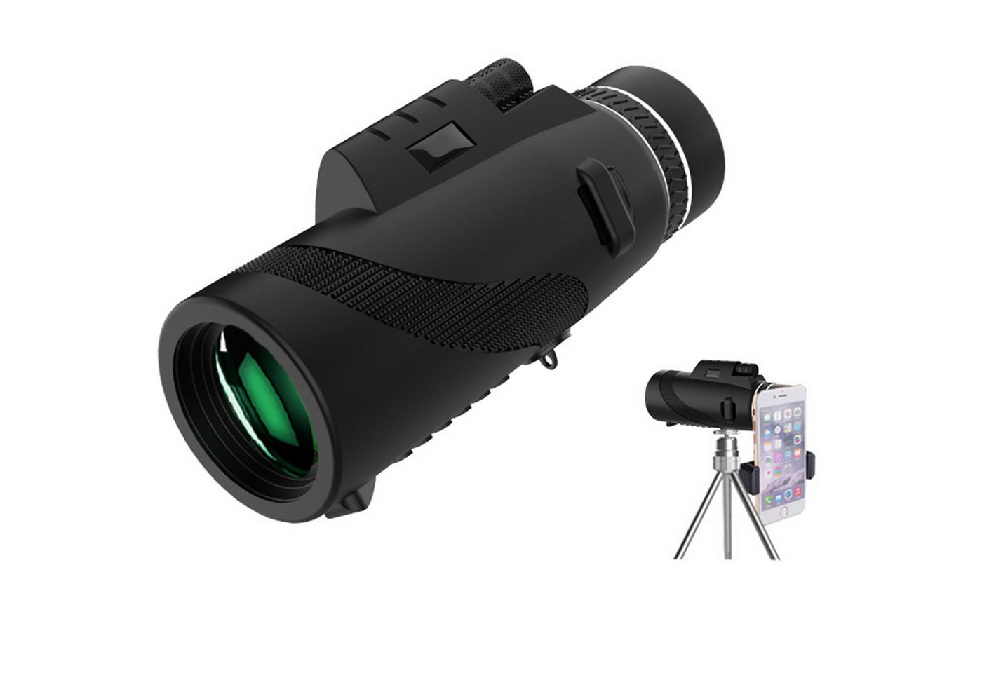 Mutig Monokular 40x60 Zoom, Monokulare Teleskop Fernrohr Monokular (mit Smartphone-Halterung & Stretchable Stativ für Vogelbeobachtung) von Mutig