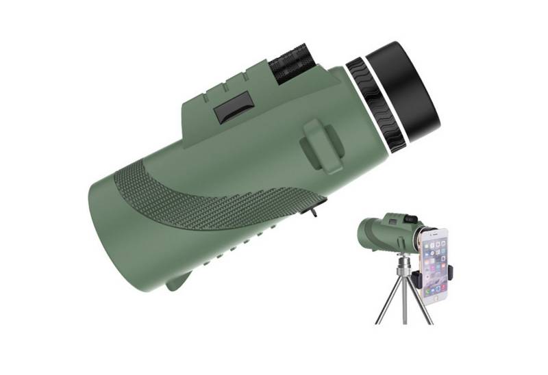 Mutig Monokular 80x100 Zoom, Monokulare Teleskop Fernrohr Monokular (mit Smartphone-Halterung &Stretchable Stativ für Vogelbeobachtung Jagd) von Mutig