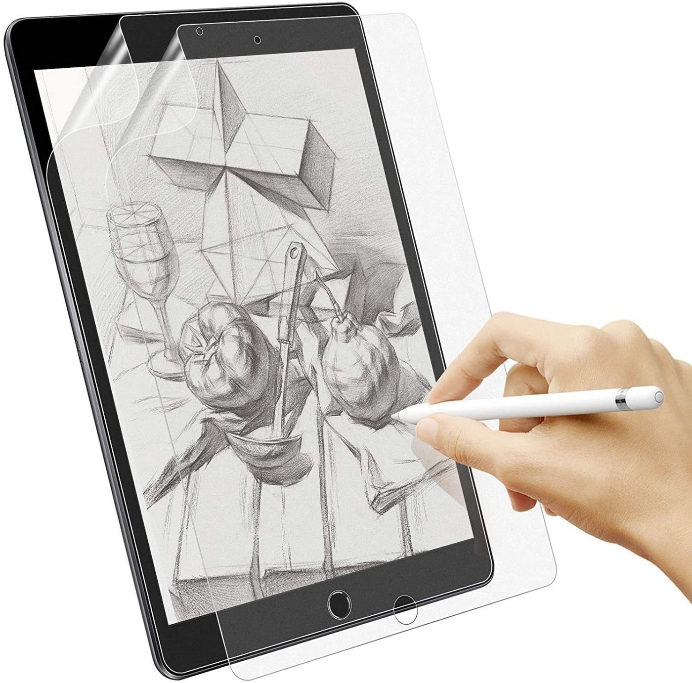 Mutoy Schutzfolie Matt Papier Folie für iPad 10,2 Zoll, 2 Stück Papier Schutzfolie, (für iPad 10,2 2021/2020/2019(iPad 9. / 8. / 7. Generation), Matte Folie Blendfreiem zum Zeichnen, Schreiben und Notizen Machen von Mutoy