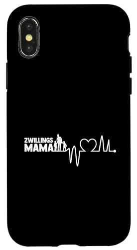 Mama Und Zwillinge Herzschlag Hülle für iPhone X/XS Mama Und Zwillinge Herzschlag Hülle für iPhone X/XS von Mutter Zwillingsmama Muttertag Zwillinge